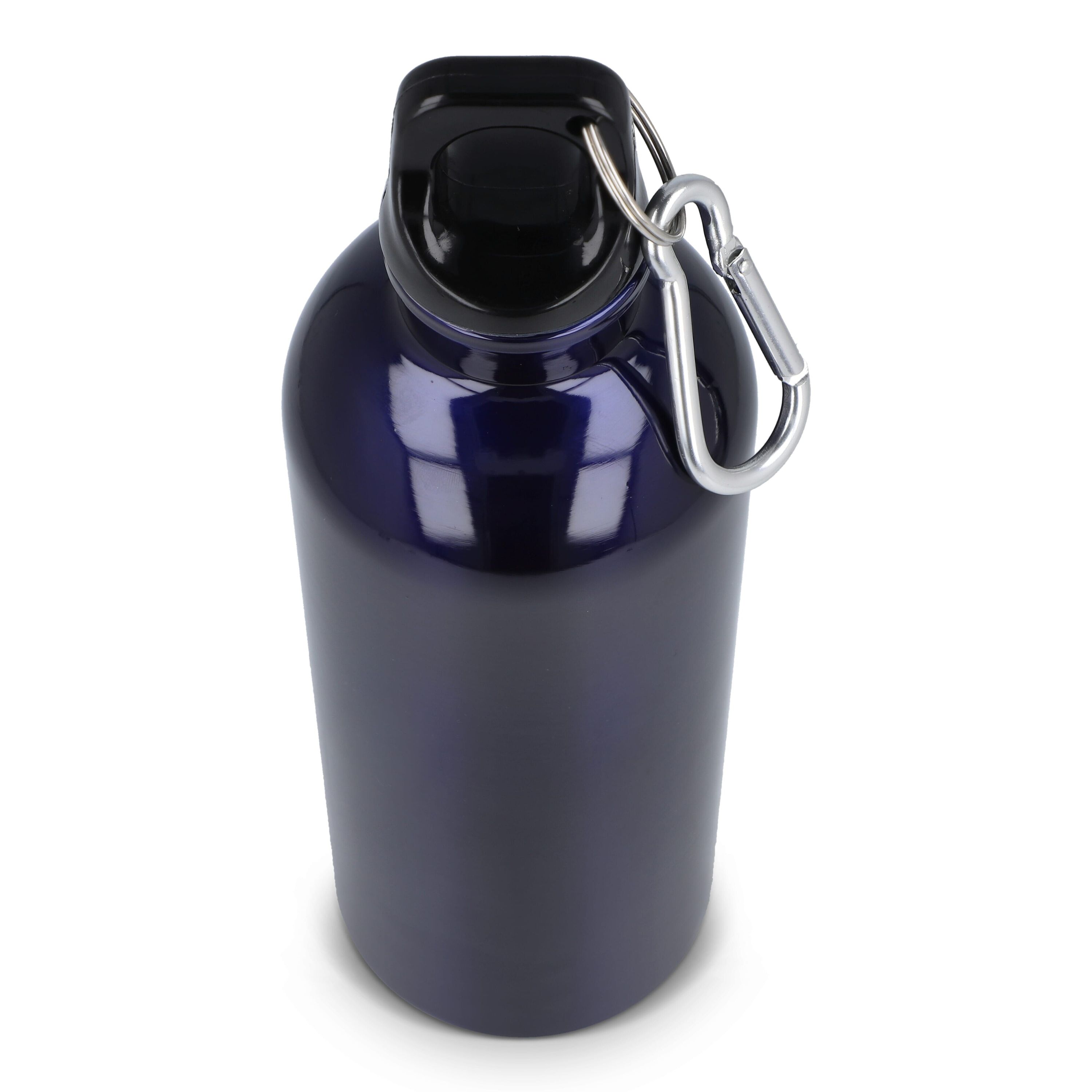 R-Edelstahl einwandige Flasche mit Karabiner 500 ml - dunkelblau-673