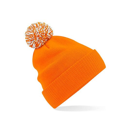 Snowstar® Beanie - orange - white-149