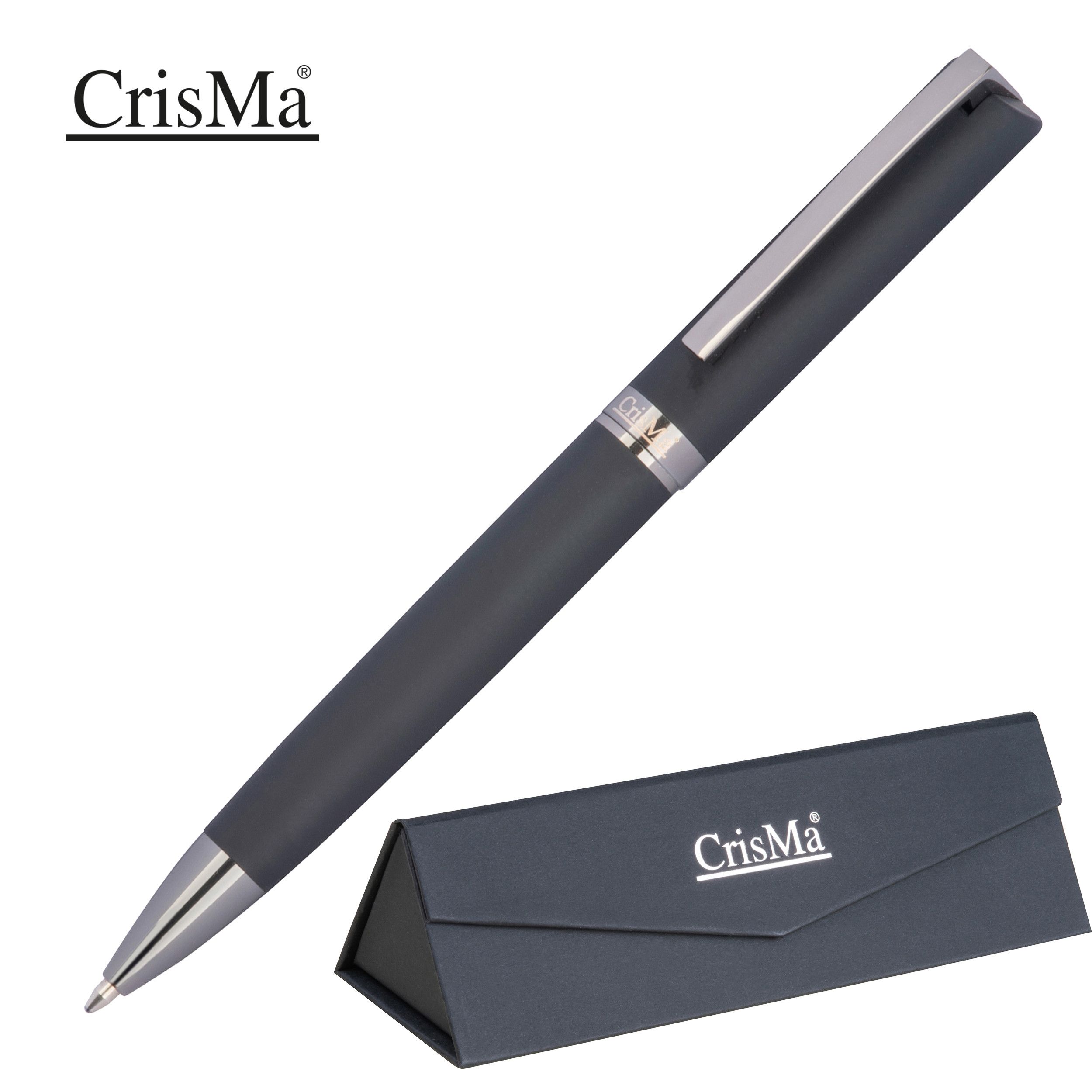 CrisMa Kugelschreiber aus Edelstahl - schwarz-779