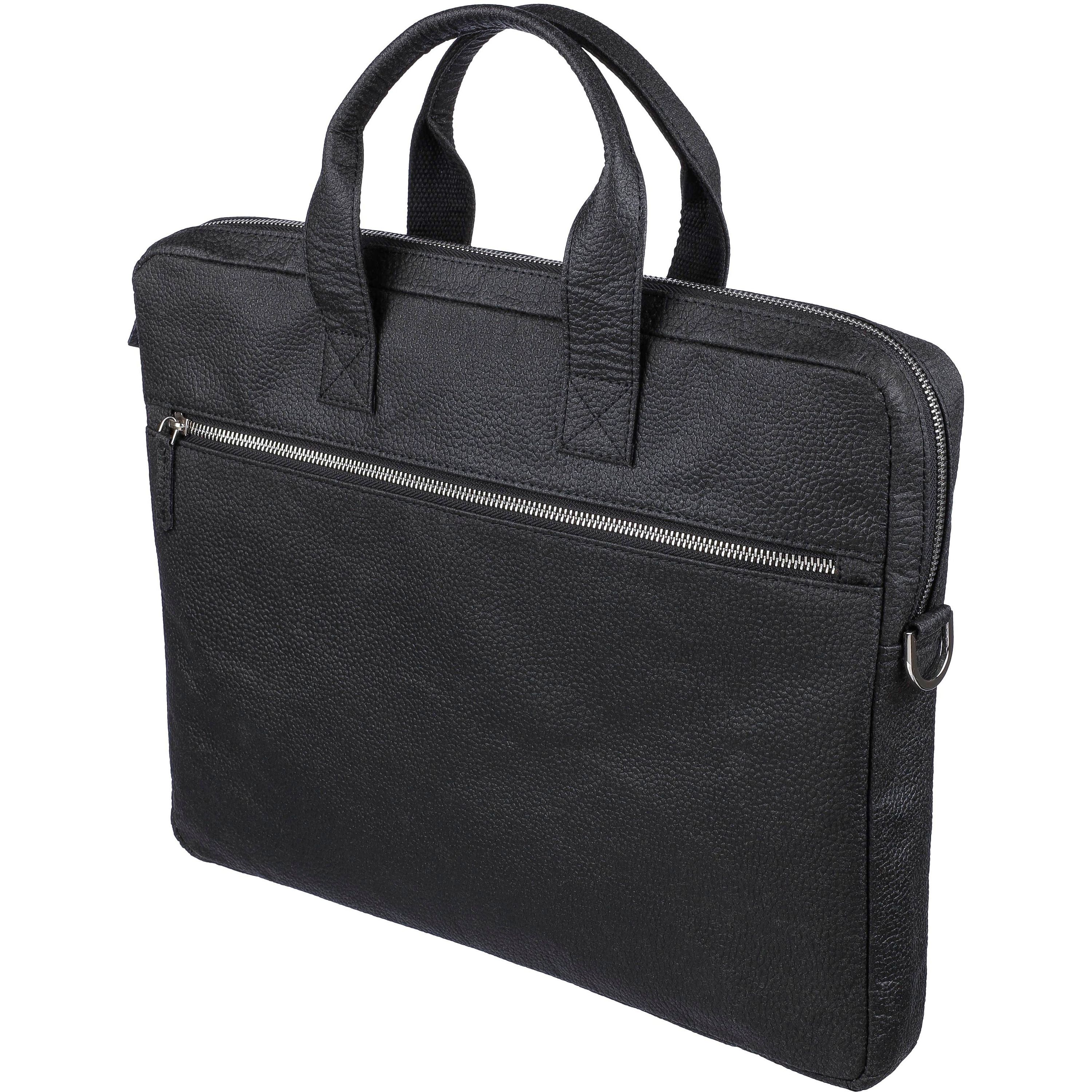 Laptoptasche Lillian aus Tomatenleder - schwarz-456