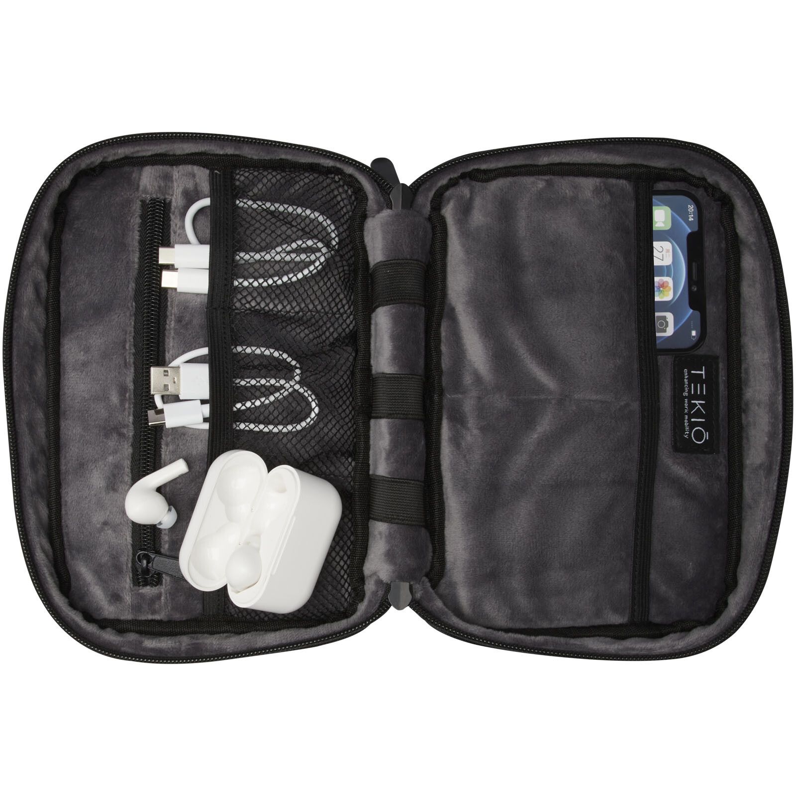 Rise Organizer-Tasche GRS Recycelt   - schwarz-529