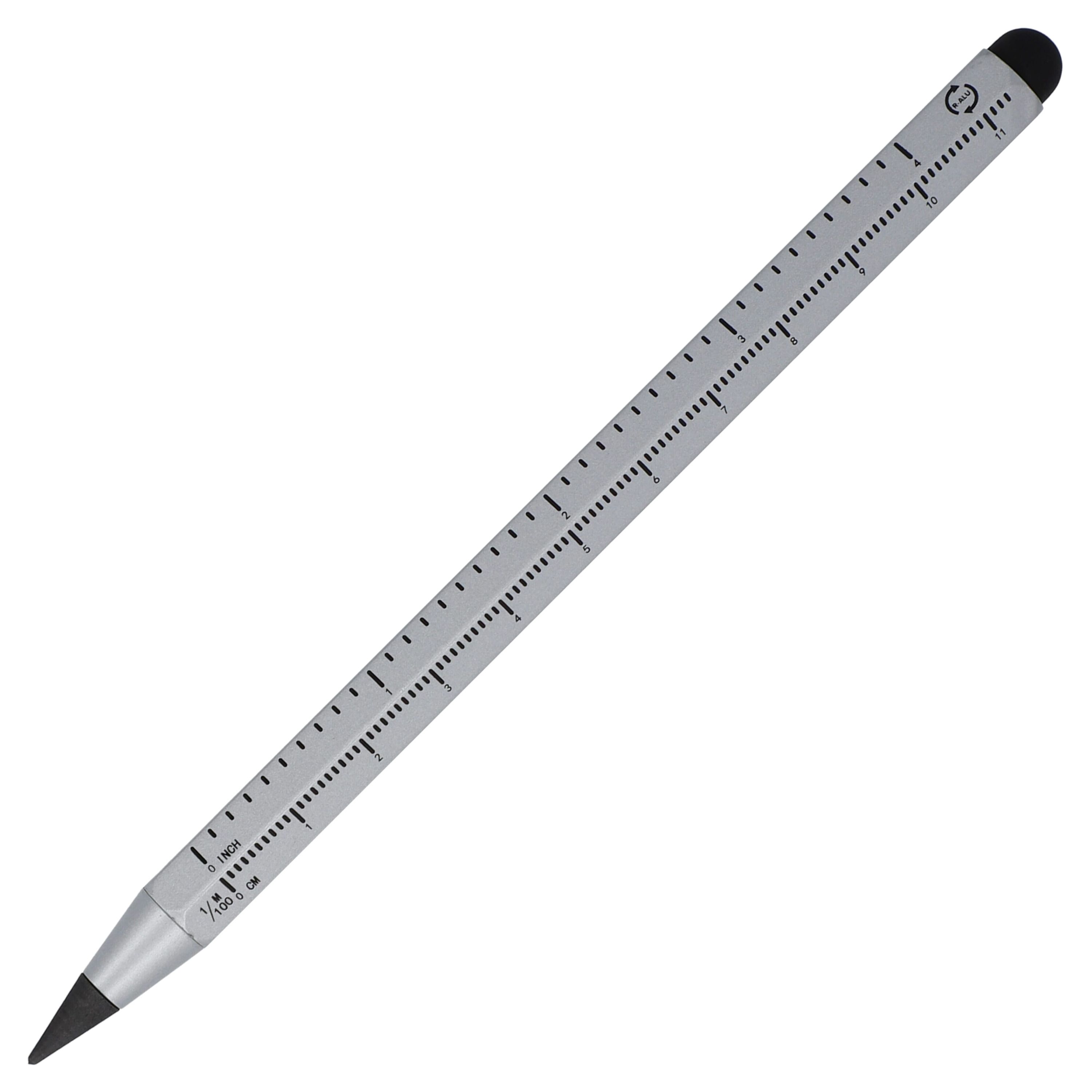 Langlebiger Bleistift & Lineal R-AL - silber-123