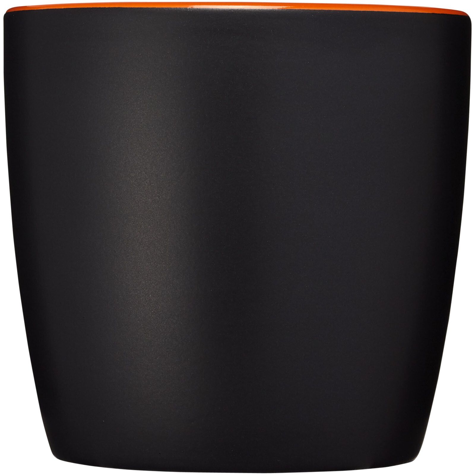 Riviera 340 ml Keramikbecher - schwarz -  orange-157