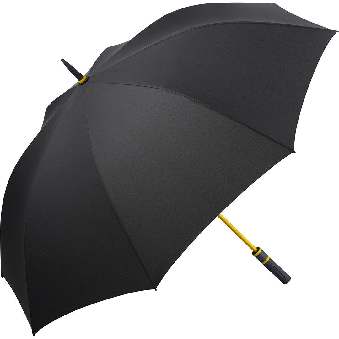AC-Gästeschirm FARE® Style Ø130 cm - schwarz - gelb-956
