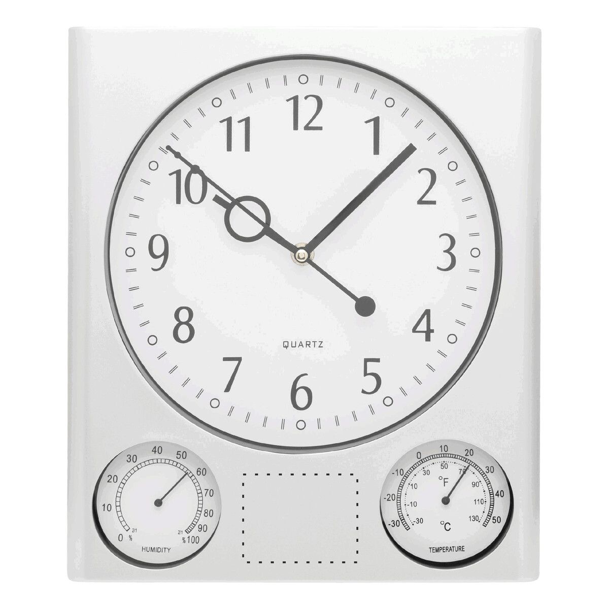 Veredelungsposition mittig zwischen Hygro-/Thermometer
