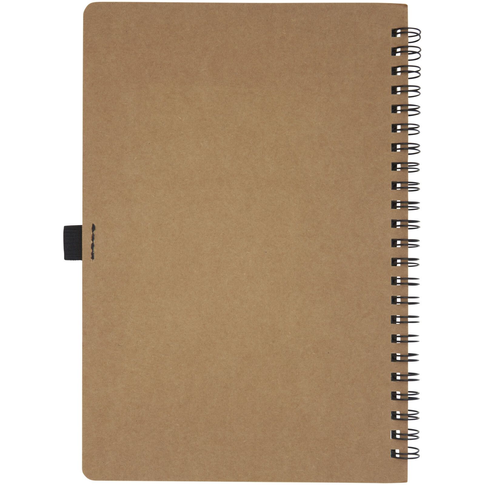 Cobble A5 Notizbuch mit Spiralbindung aus recyceltem Karton mit Steinpapier - natur-431