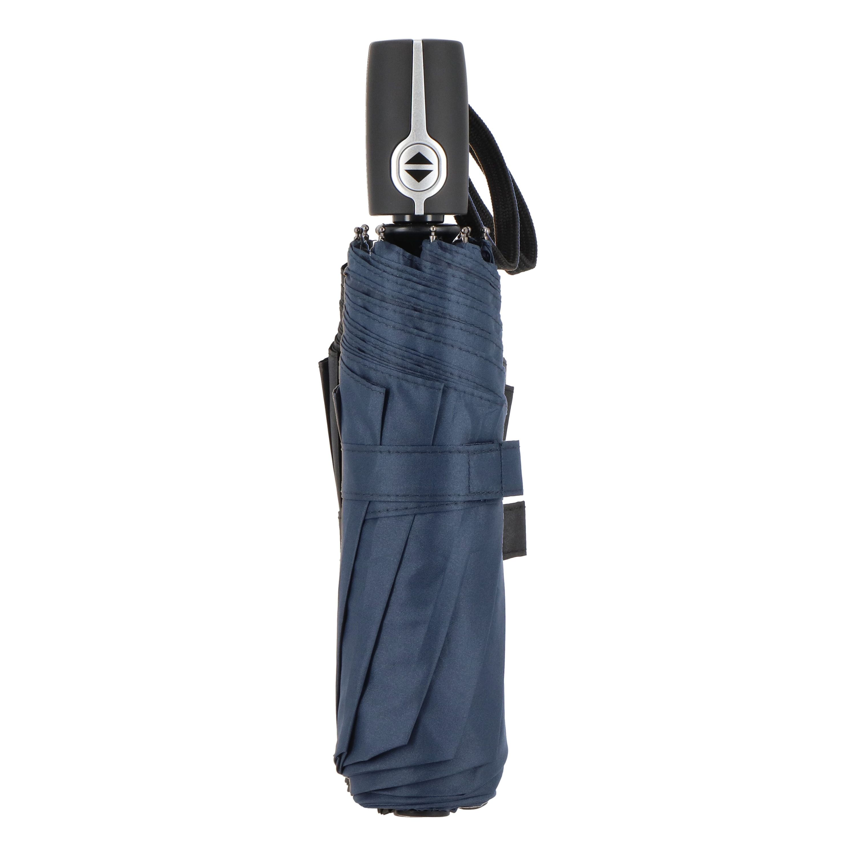 Taman Pongee 21 Faltbarer windproof Regenschirm Auto open & close - dunkelblau-446