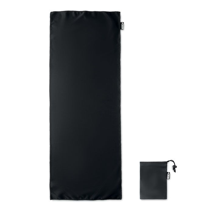 RPET Sporthandtuch mit Beutel TUKO RPET - schwarz-95