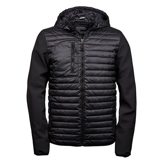 Men´s Hooded Crossover Jacket - black - black-942