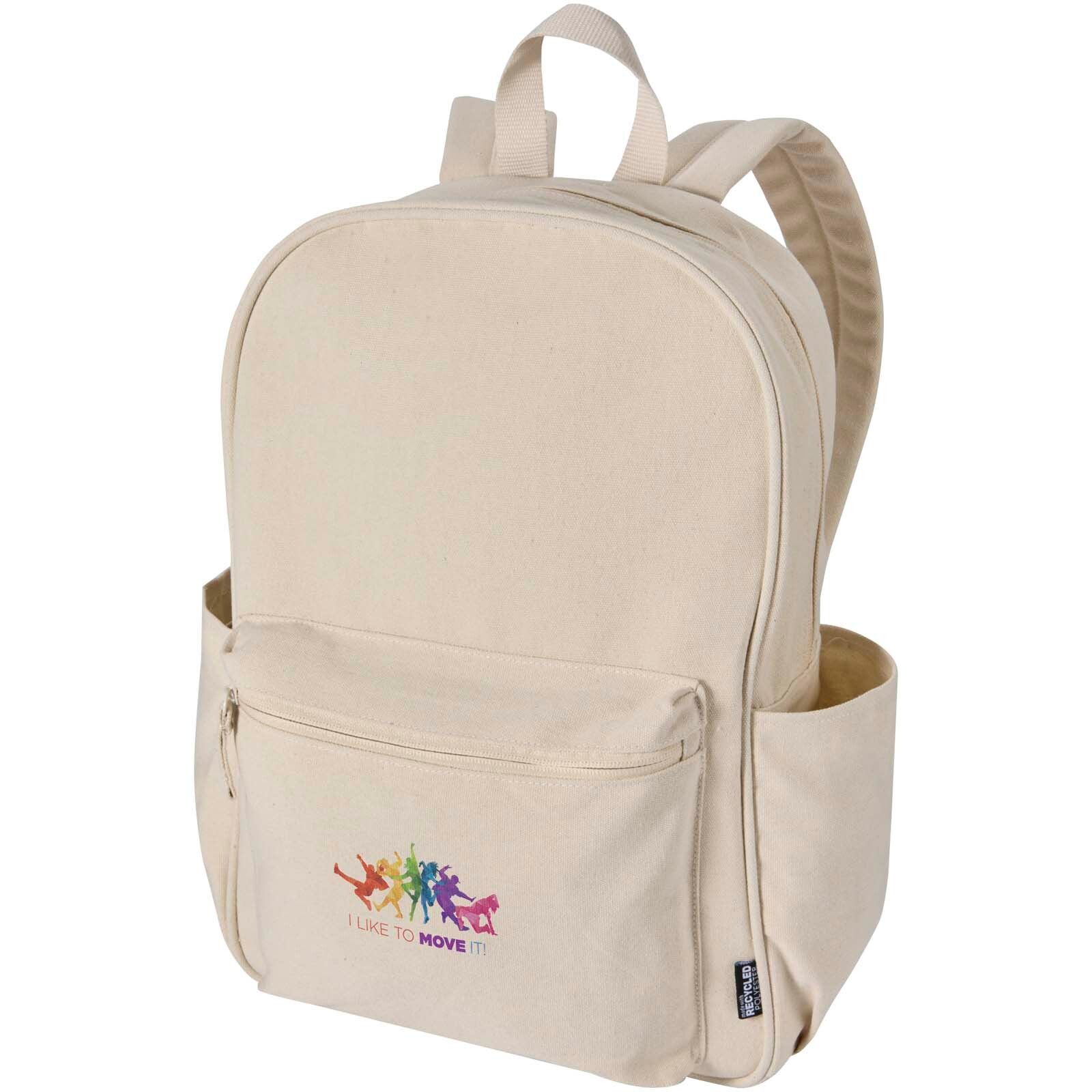 Recanvas 15,6” GRS recycelter City-Rucksack 16L - sandstone-490
