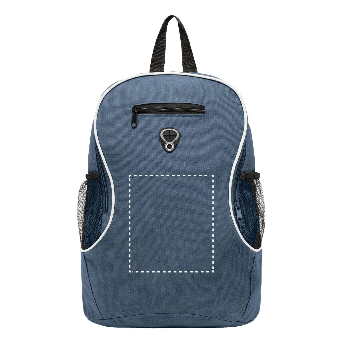 Veredelungsposition mittig auf der Vortasche