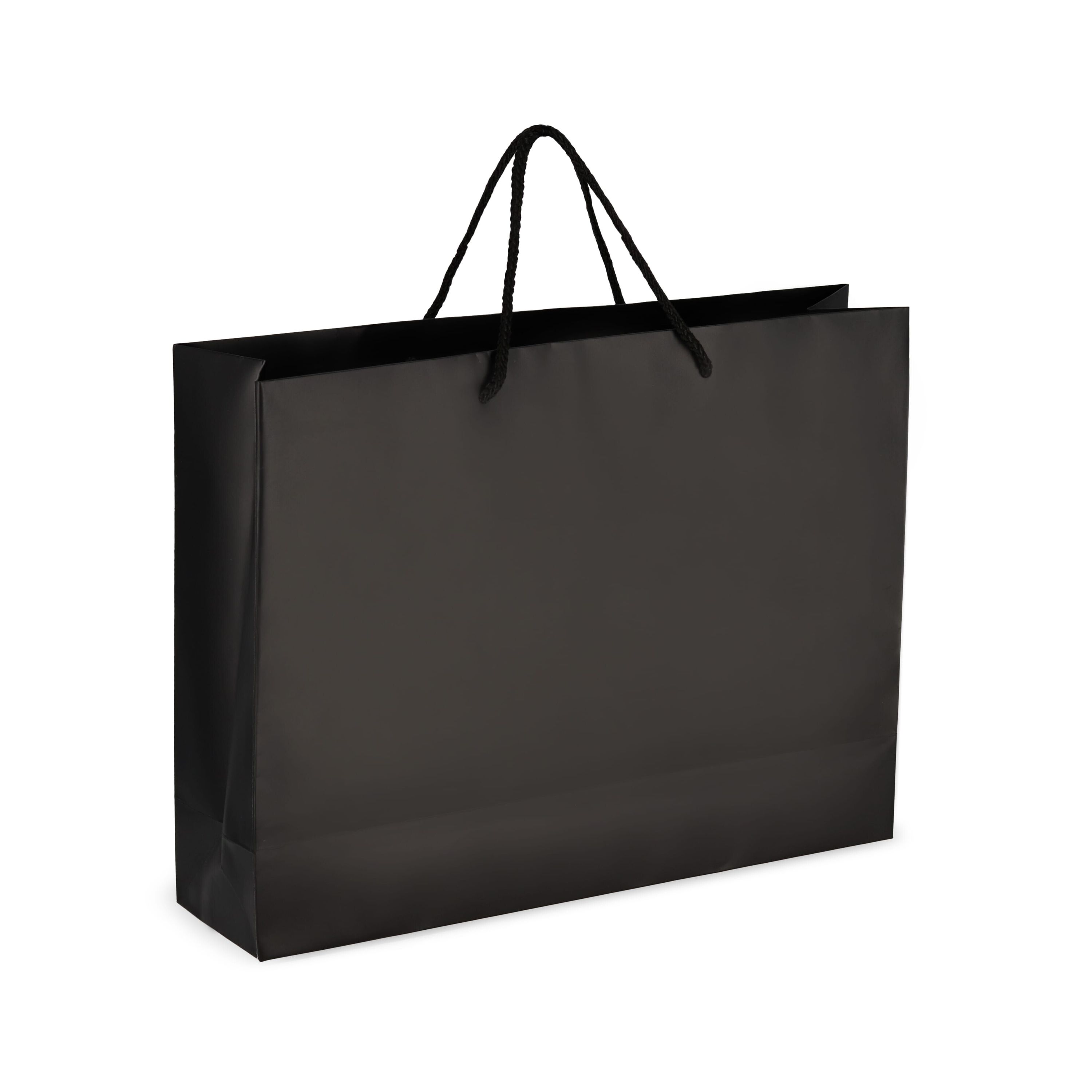 Papier Geschenktasche 40 x 12 x 30cm 200g/m² - schwarz-351