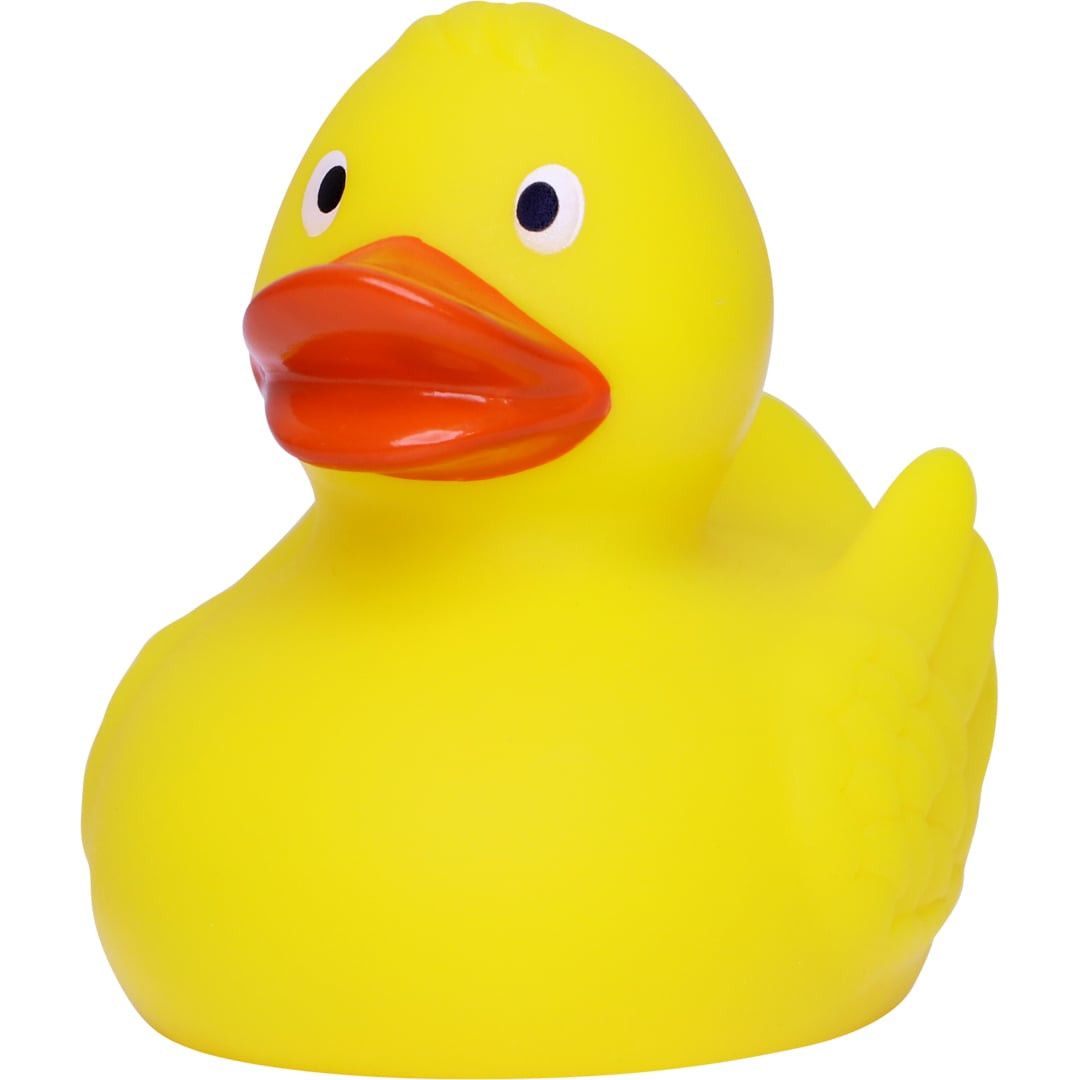 Renn-Ente mit Metallplatte klein - gelb - orange-657