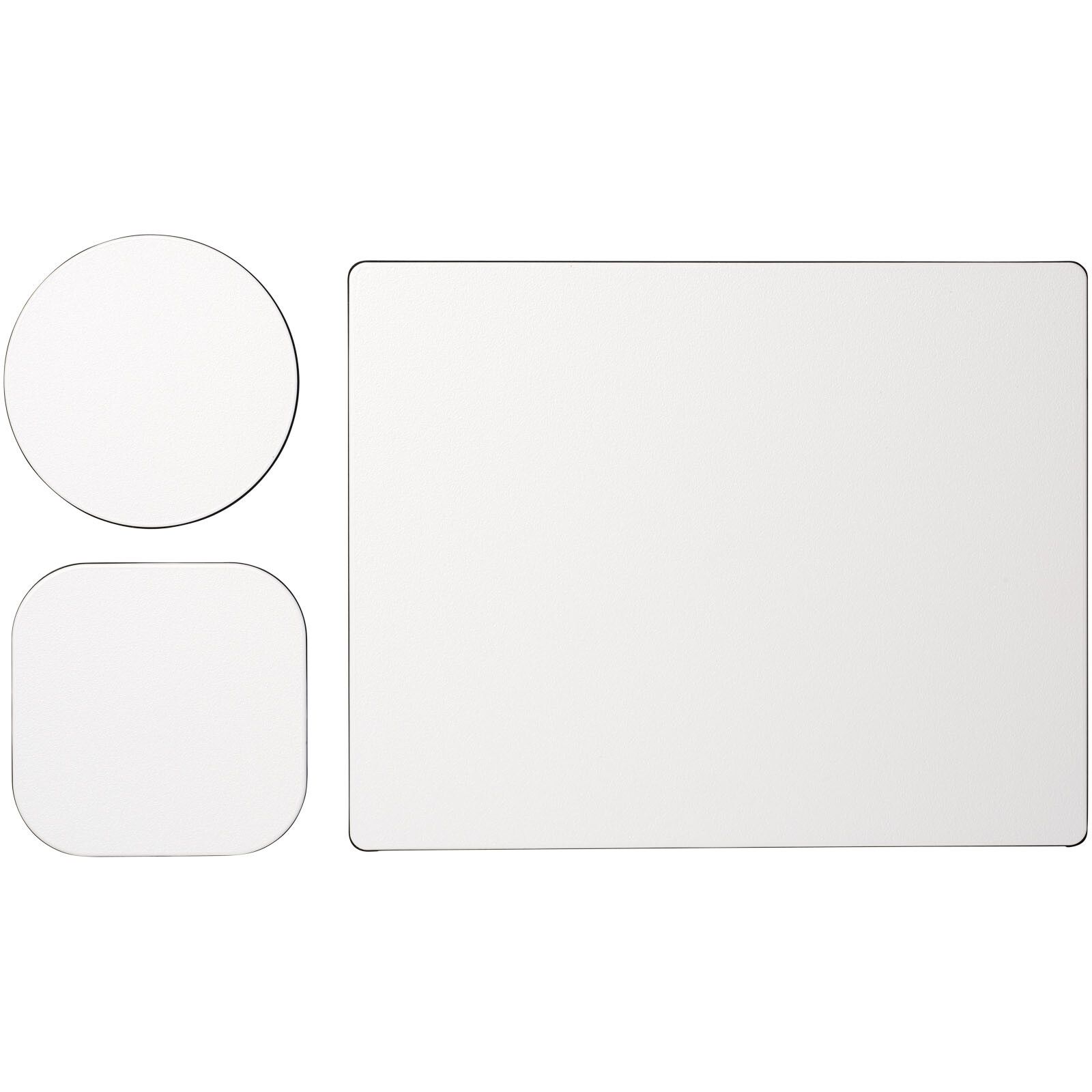 Brite-Mat Mauspad- und Untersetzer-Set 1 - schwarz-782