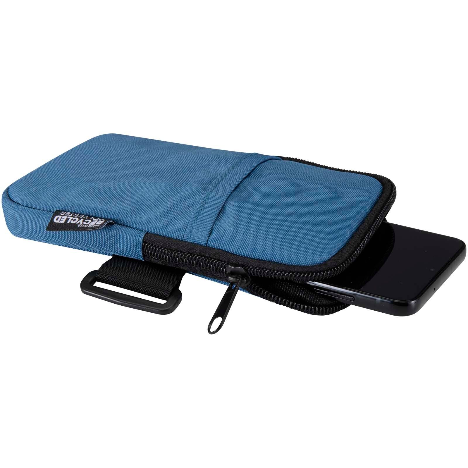 Byron Flaschentasche aus GRS Recyclingmaterial  - hale blau-386