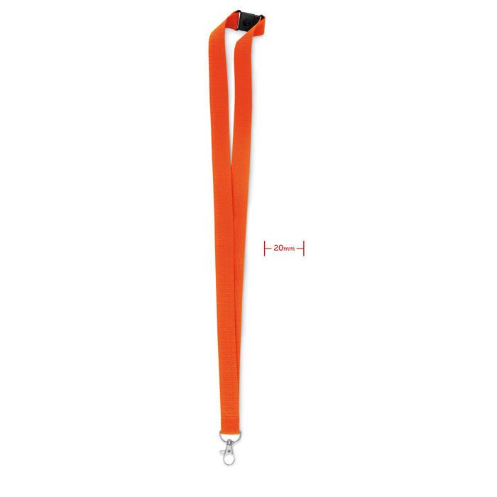 Lanyard mit Karabiner 20mm PANY - orange-418