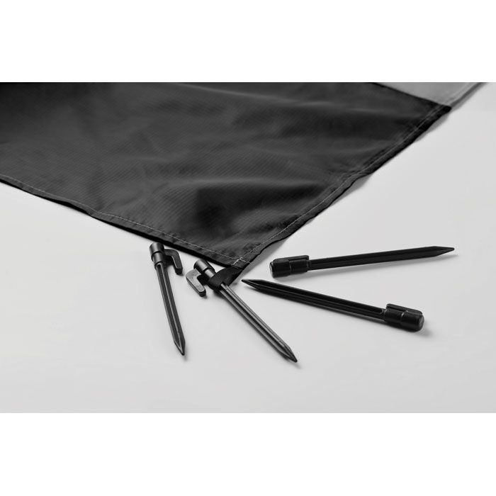 Strandmatte 210T Polyester NOSAND - schwarz-210