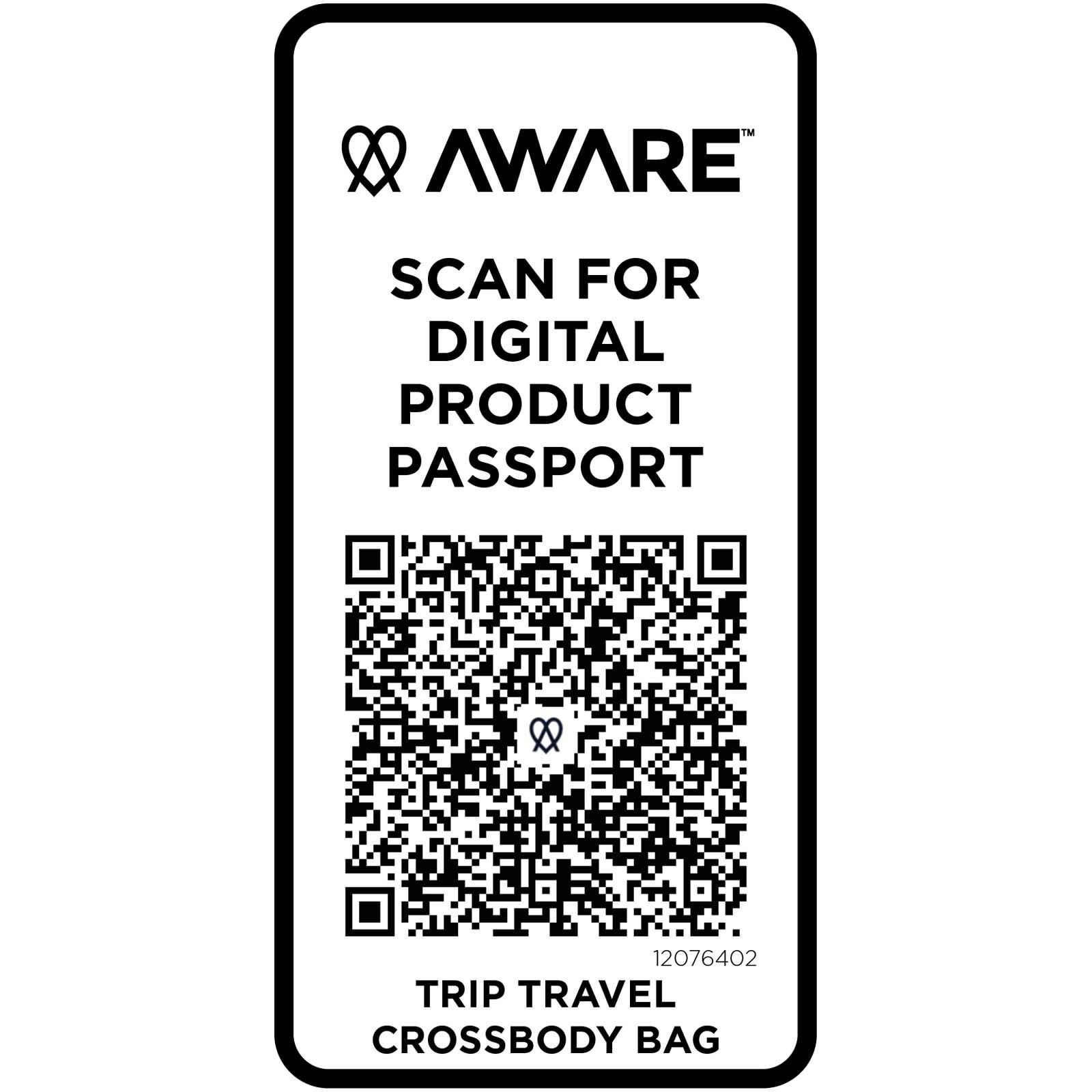 Trip Aware Recycelte Reisetasche mit Schultergurt 1 L  - offwhite-186