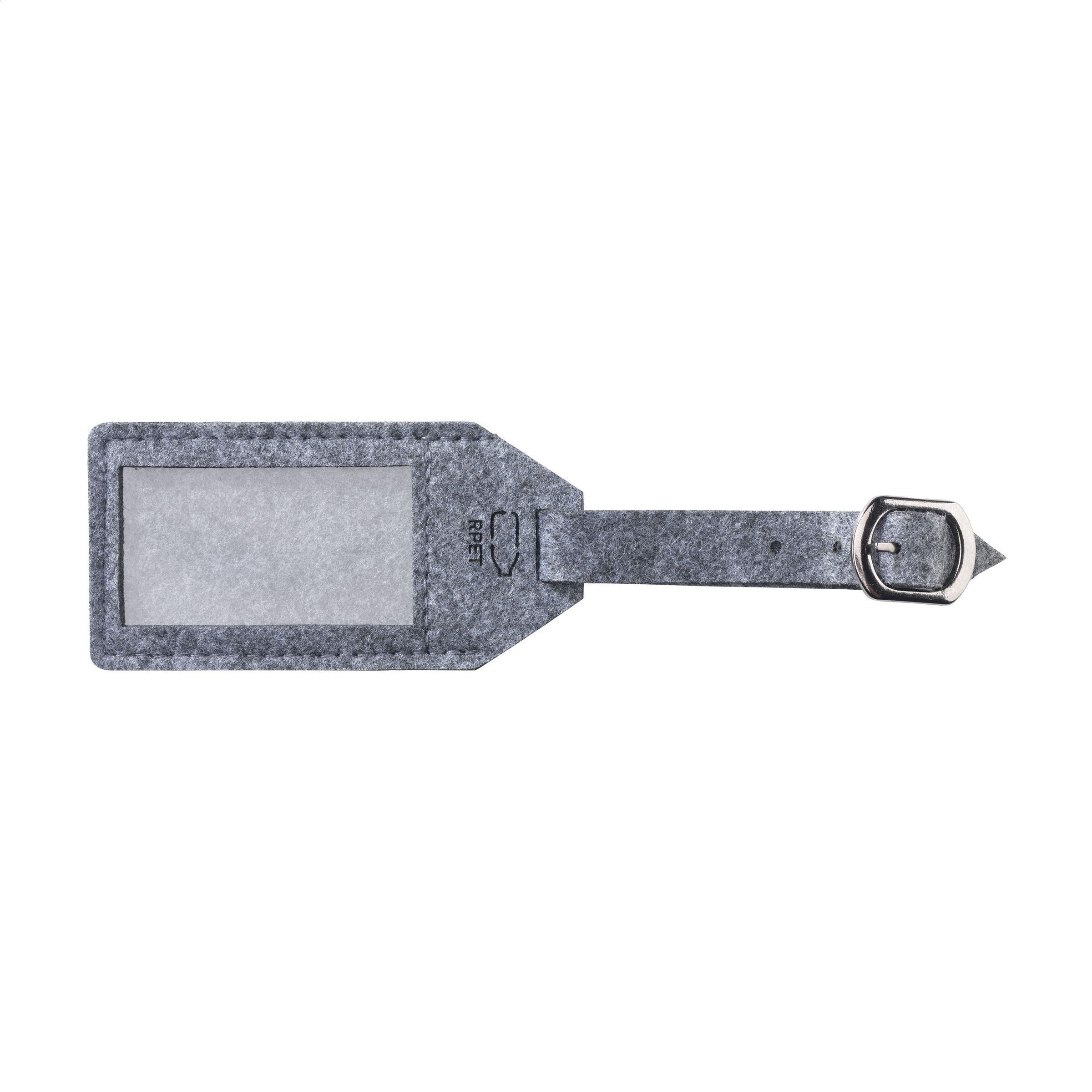 RPET Felt GRS Luggage Tag Gepäckanhänger - grau-641