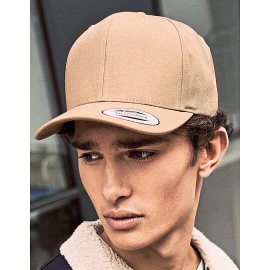 6-Panel Curved Metal Snap Cap - black-397