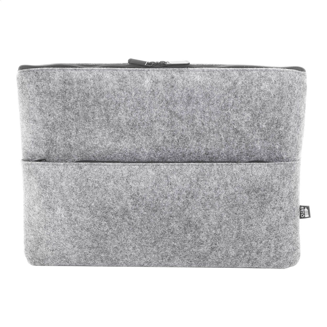 Refelt Comp RPET-Filz-Laptoptasche - grau-476