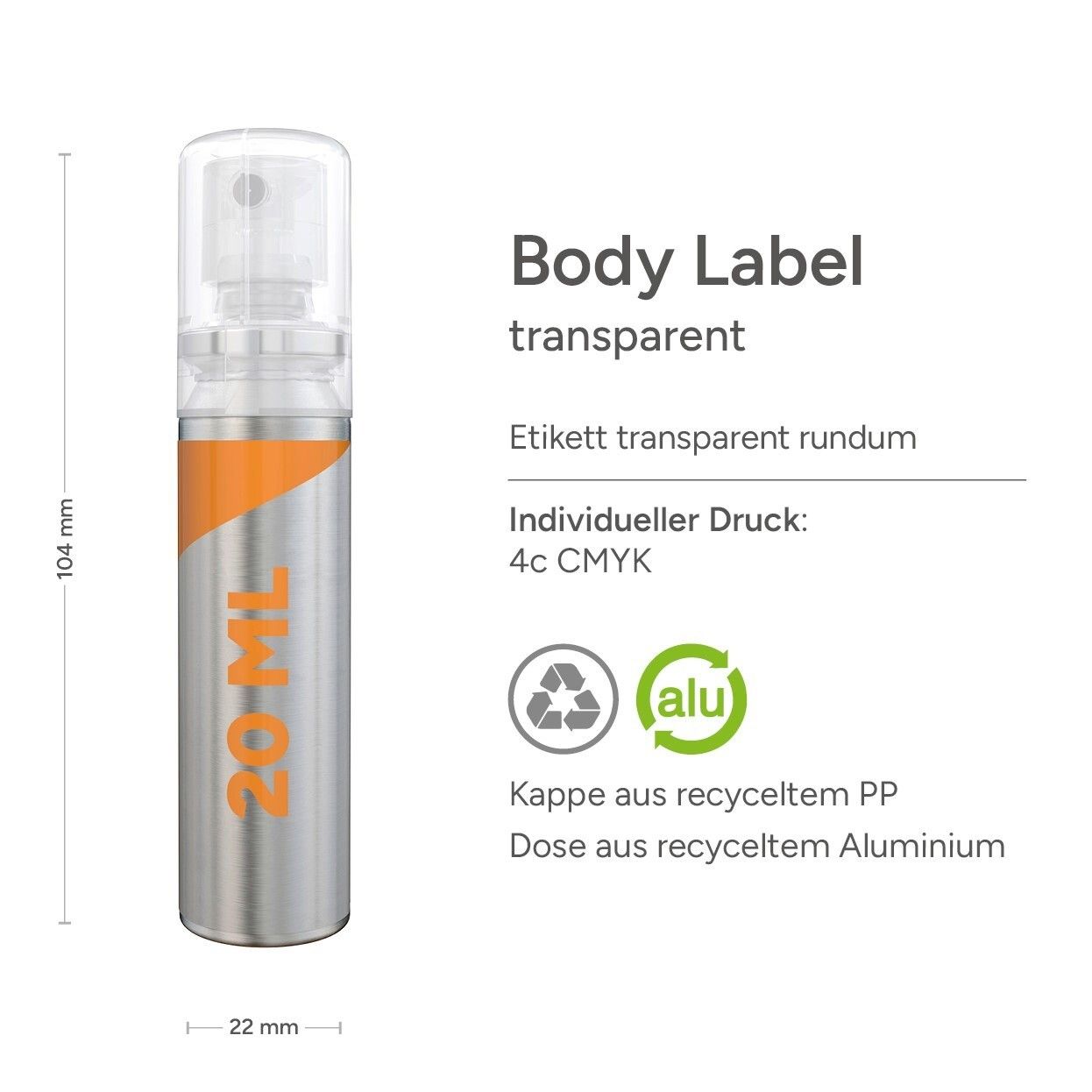 20 ml Spray Hände-Desinfektionsspray (DIN EN 1500) Body Label transparent-90