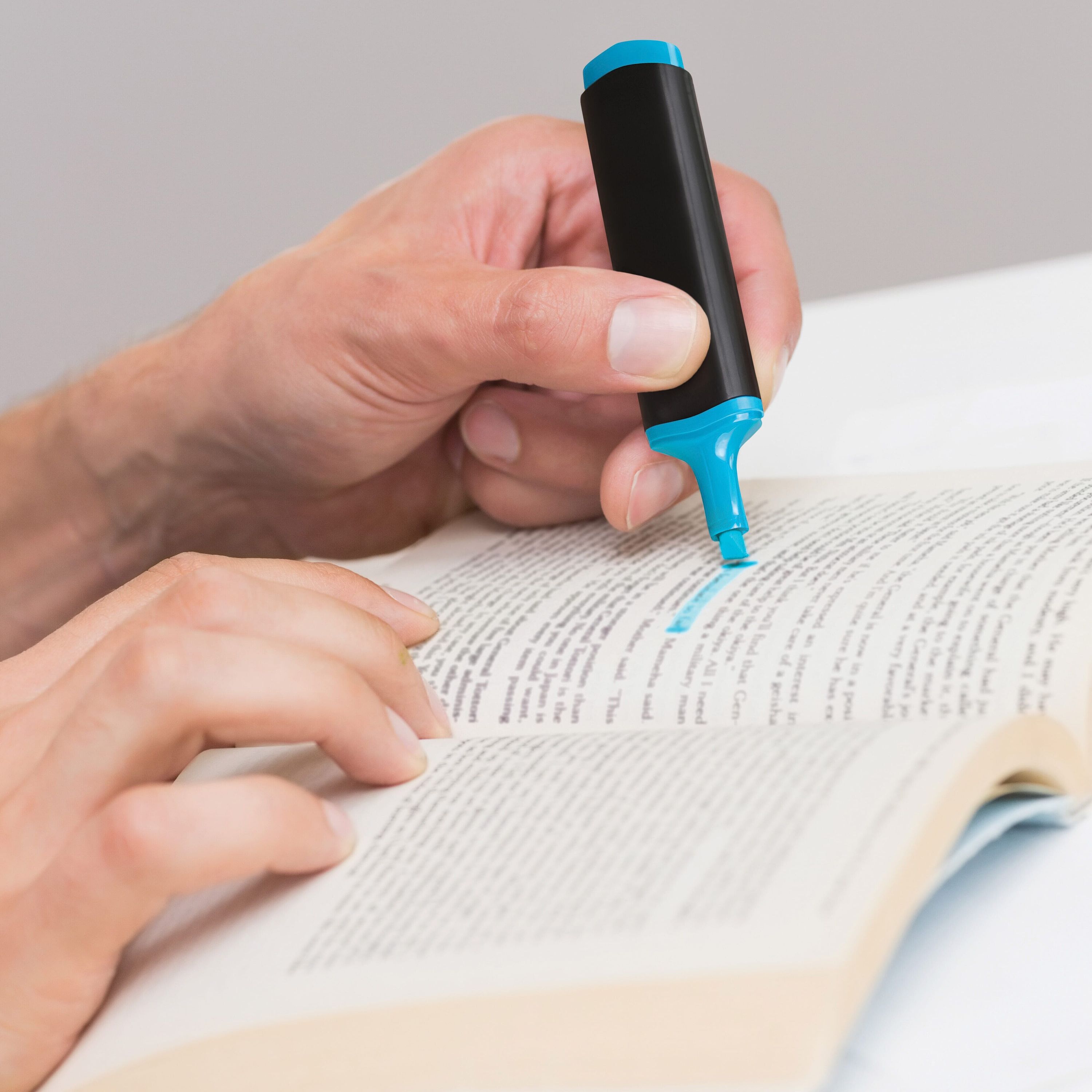 Textmarker - schwarz  -  blau-41