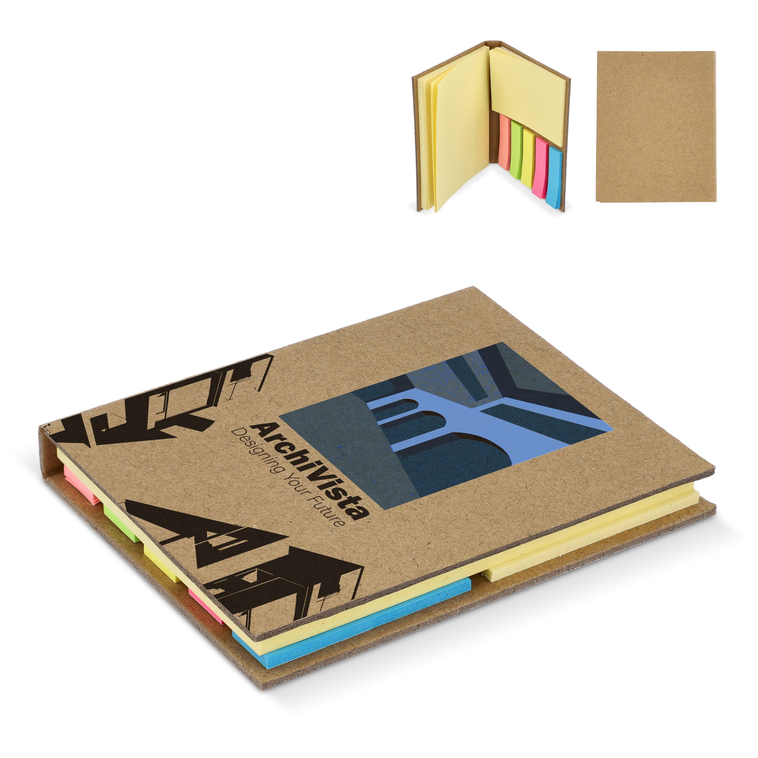 Haftnotizen Kraftpapier 3 - natur-685