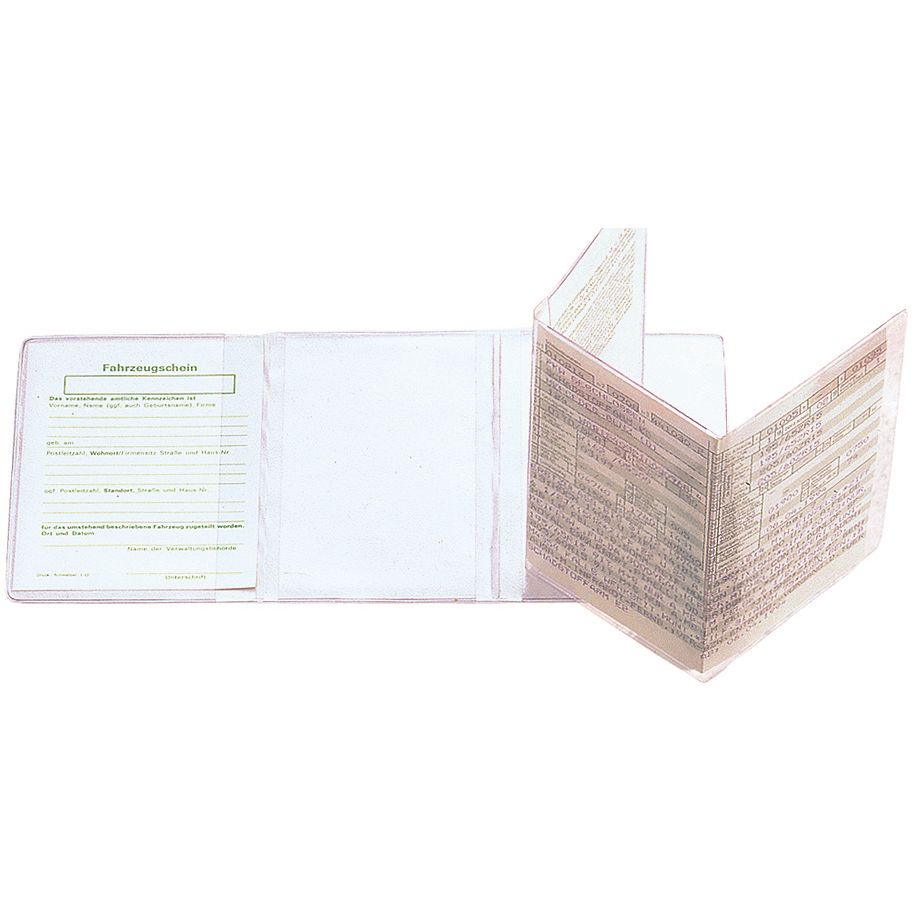 CreativDesign® KFZ-Scheintasche "Klar" - transparent-679