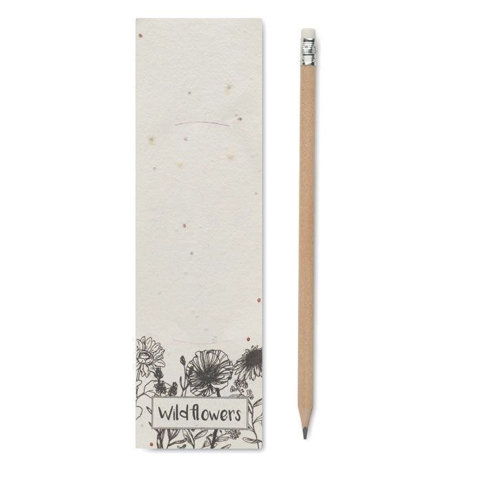 Bleistift in Einsteckhülle PENSEED - weiß-166