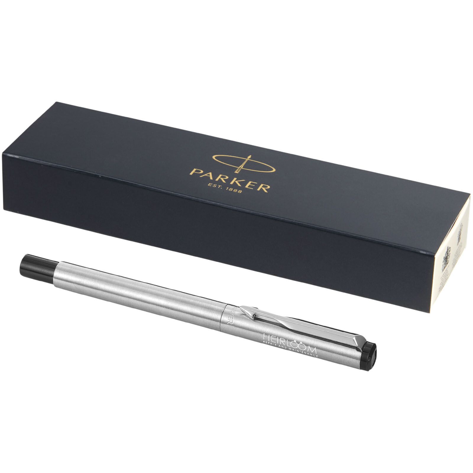 Parker Vector Tintenroller (schwarze Mine) - silber-830