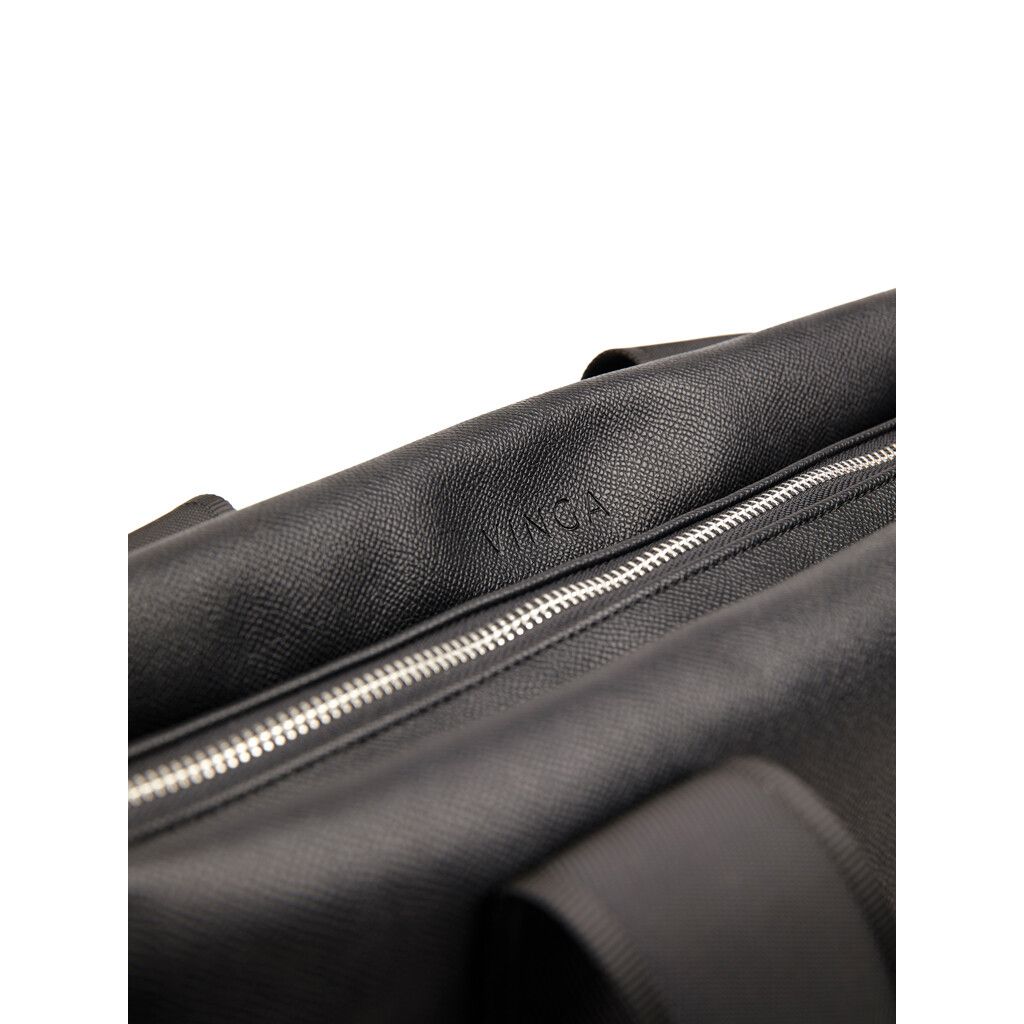 VINGA Bermond Tragetasche aus RCS recyceltem PU - schwarz-945