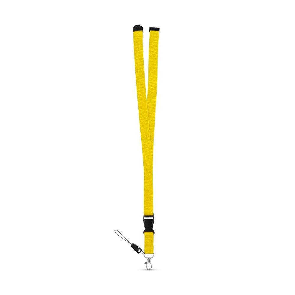 MURRAY Lanyard aus Polyester (20 mm) mit einem Schlüsselband - gelb-884