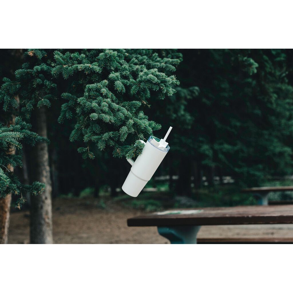 Tana Becher aus RCS recyceltem Kunststoff mit Griff 750ml - weiß-114