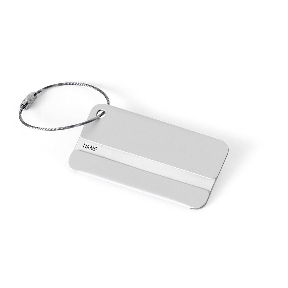 EMIL Kofferanhänger aus Aluminium - satinsilber-235