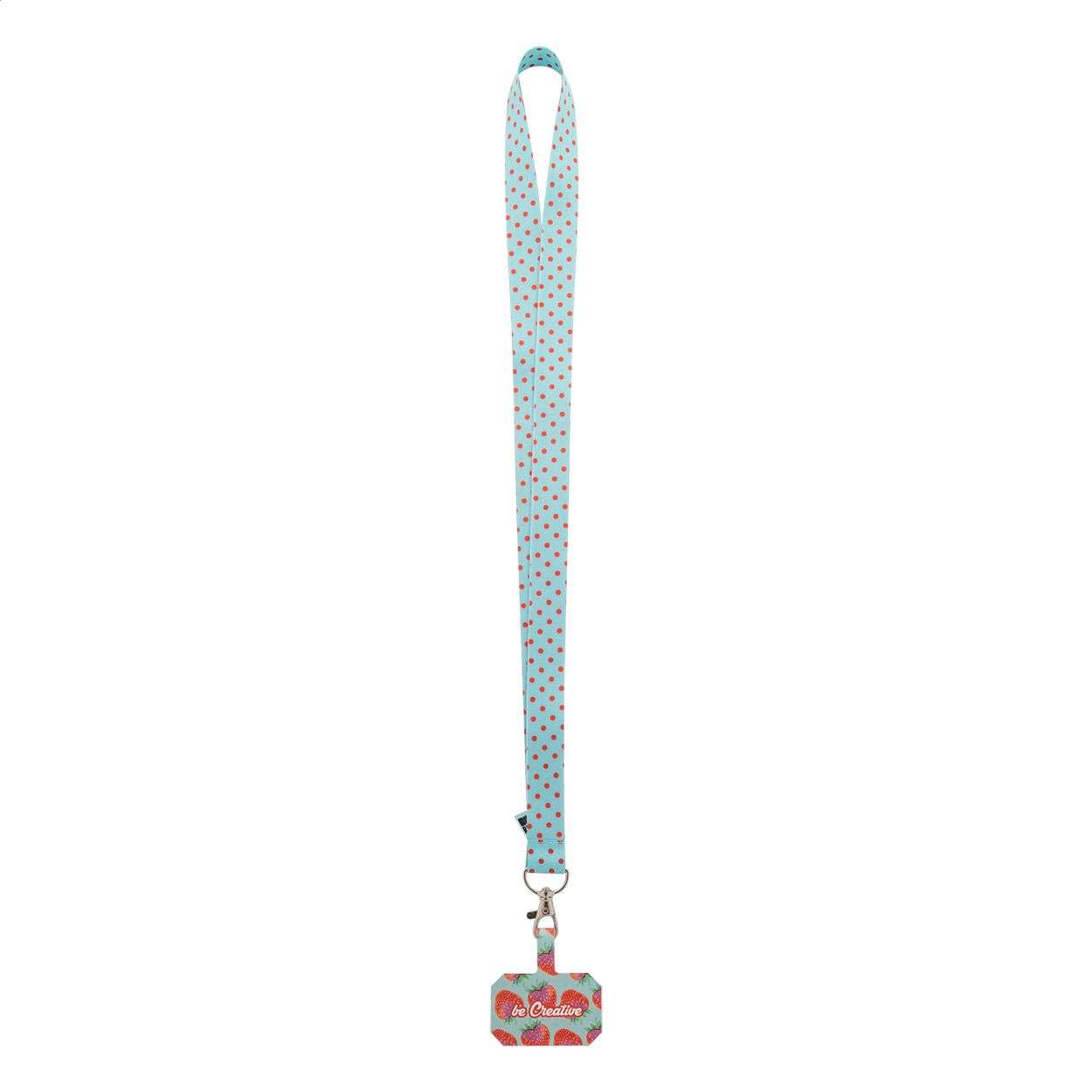 Subyard Mobile RPET individuelles RPET Handyhalter-Lanyard - weiß-1