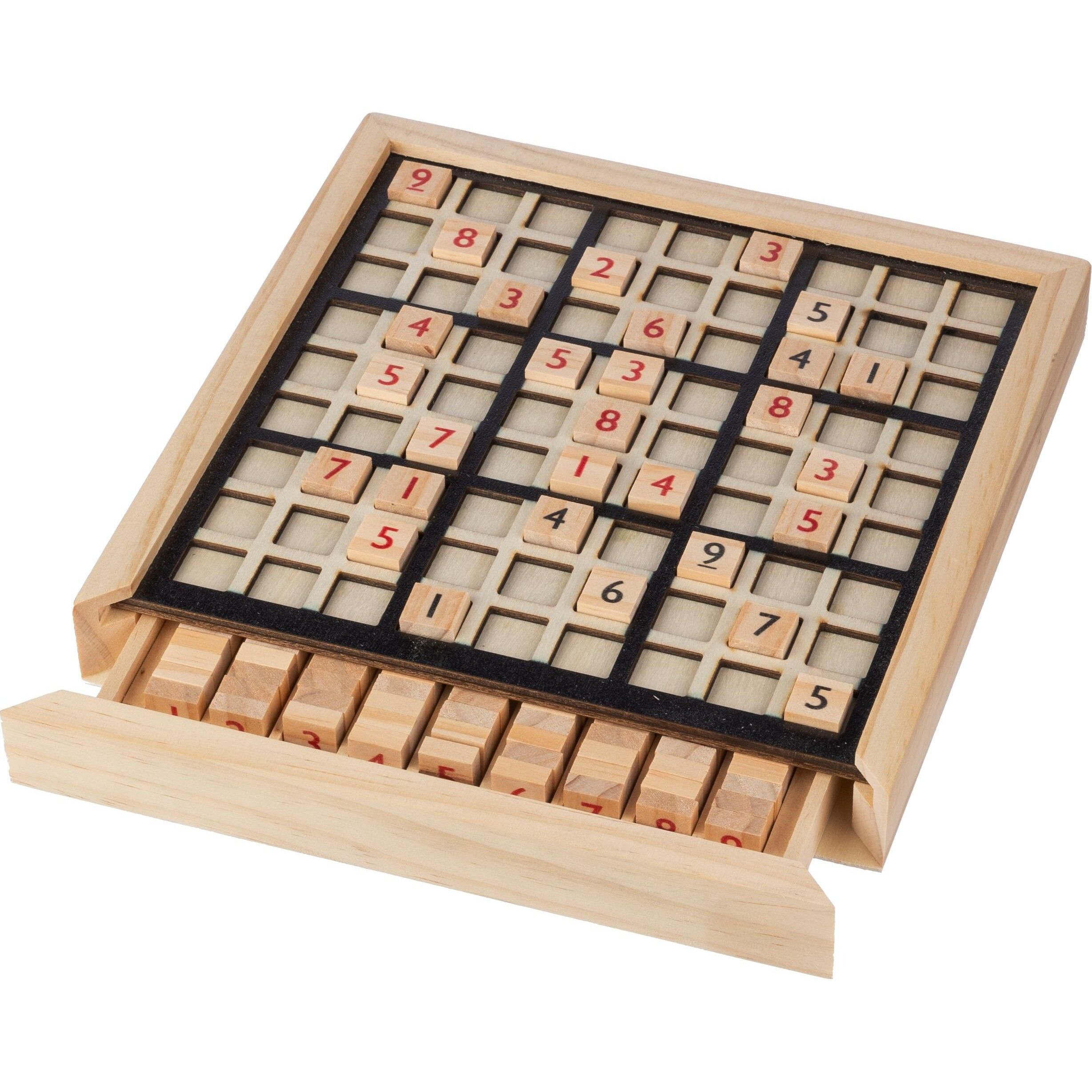 Holz-Sudoku-Spiel Christa  - braun-856