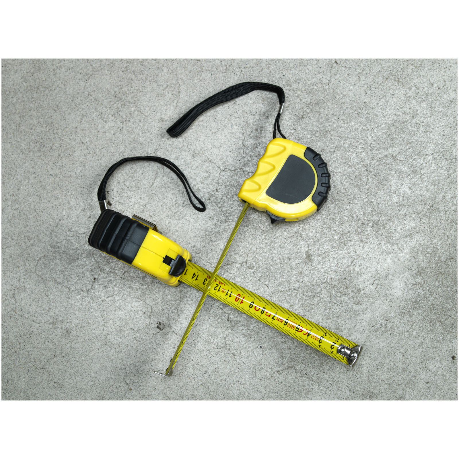 Rule 5 Meter Maßband aus recyceltem RCS Kunststoff - gelb-812
