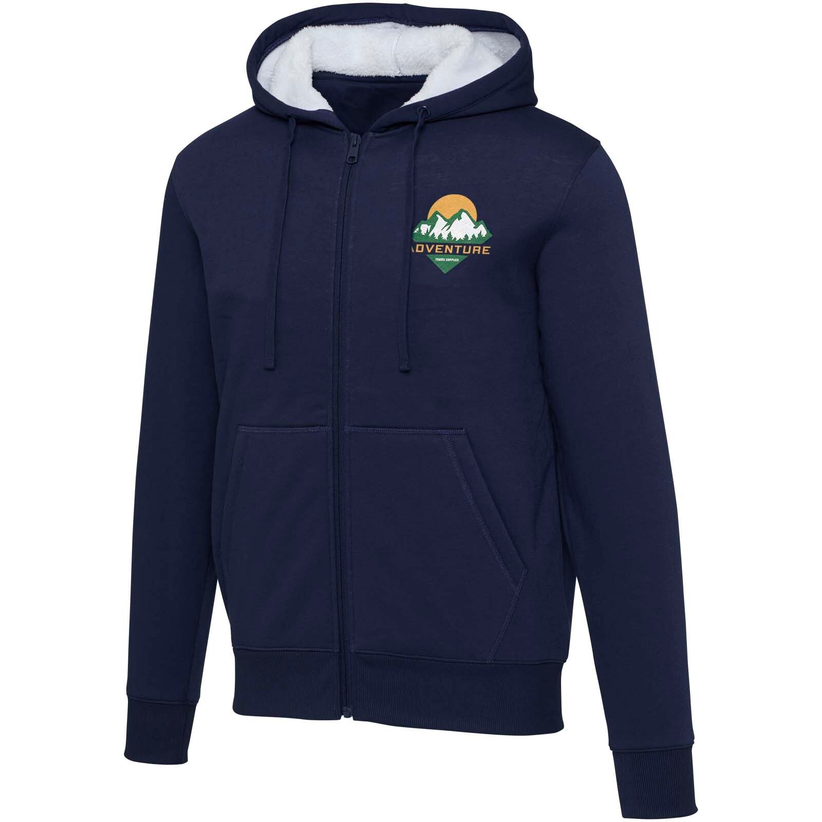 Natron Sherpa-Kapuzenjacke mit Reißverschluss - navy - XL-790