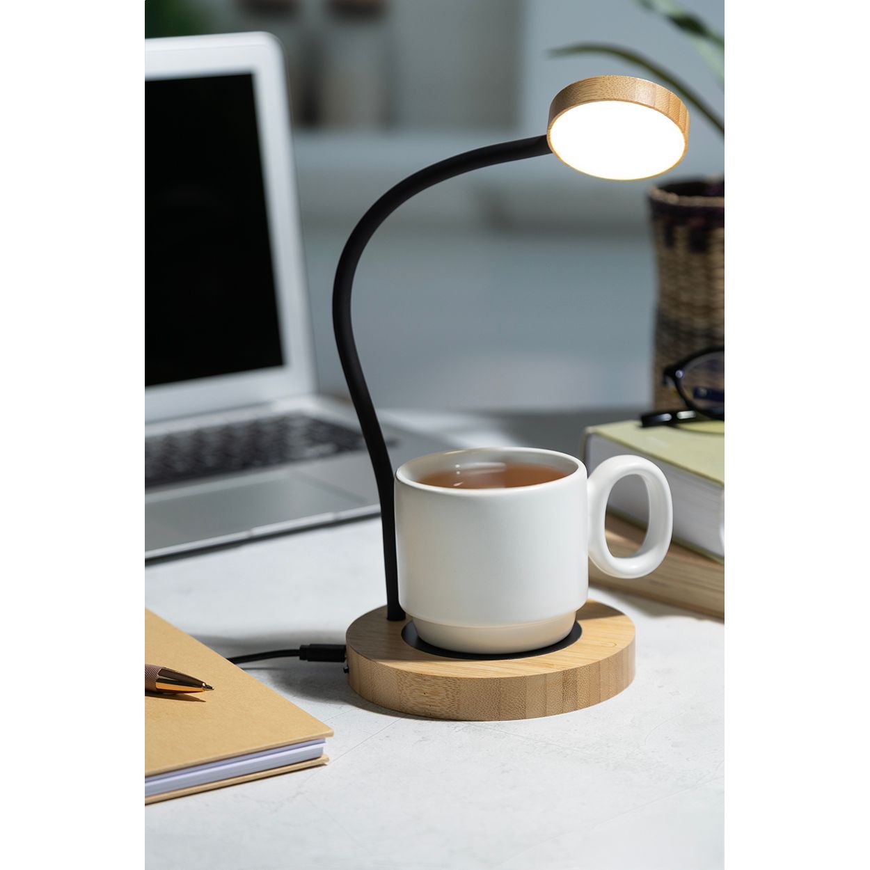 SipLight Tassenwärmer-Tischlampe - natur - schwarz-472