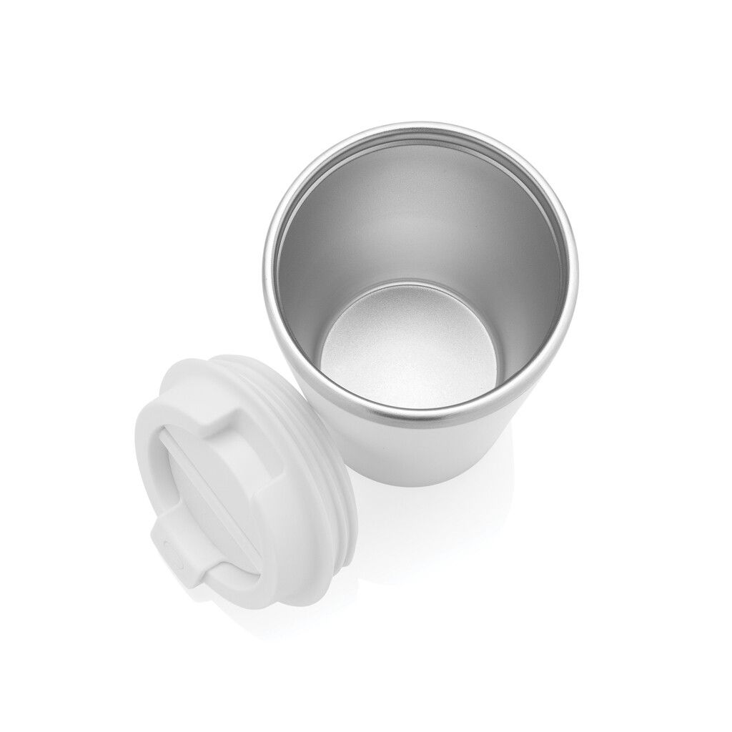 Java 350ml doppelwandiger Becher aus RCS recyceltem PP - weiß-438