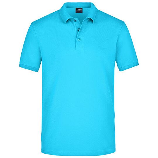 Men´s Elastic Polo Piqué - turquoise-75