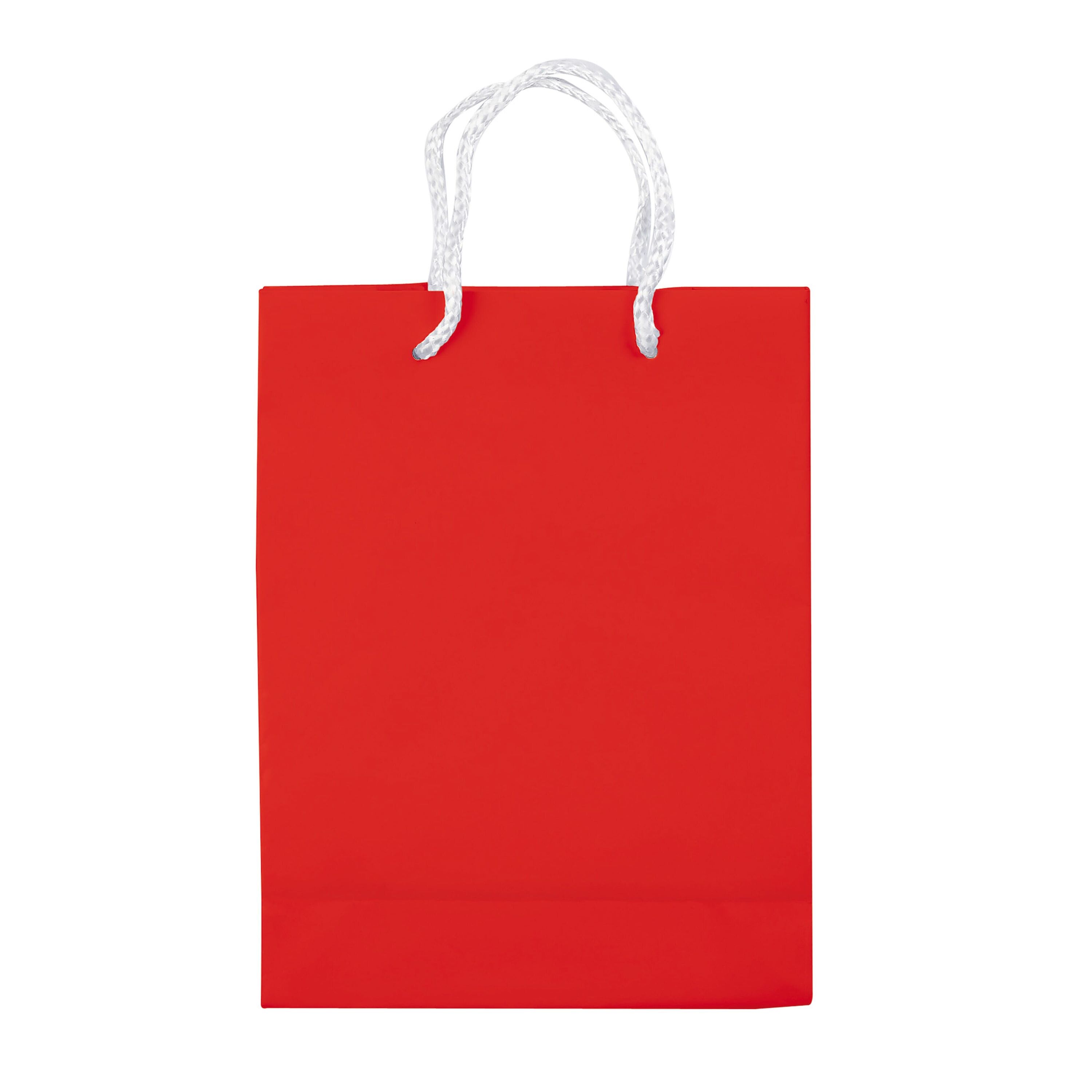 Laminierte Papiertasche, klein - rot-597
