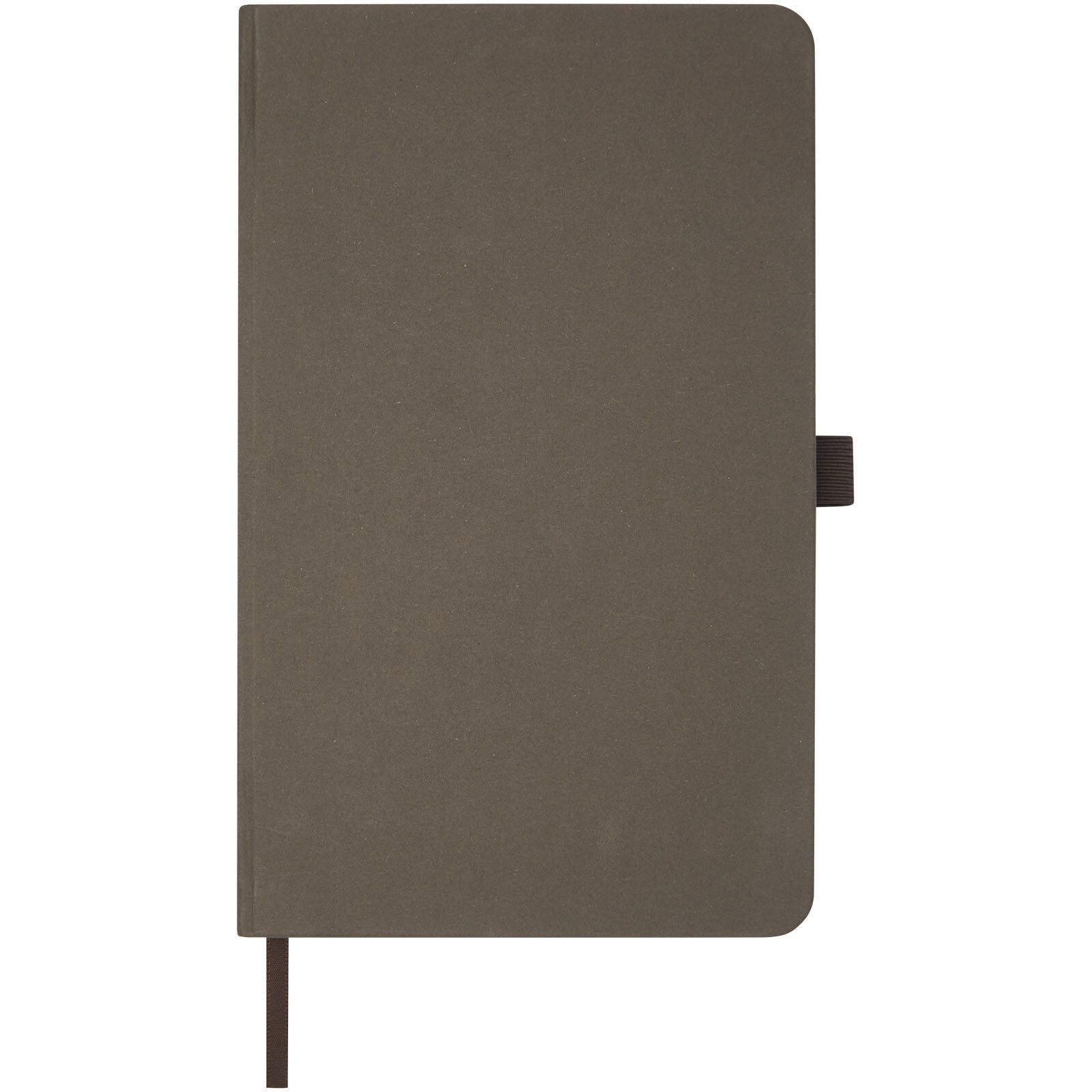 Fabianna Hardcover Notizbuch aus Crush-Papier - kaffeebraun-400