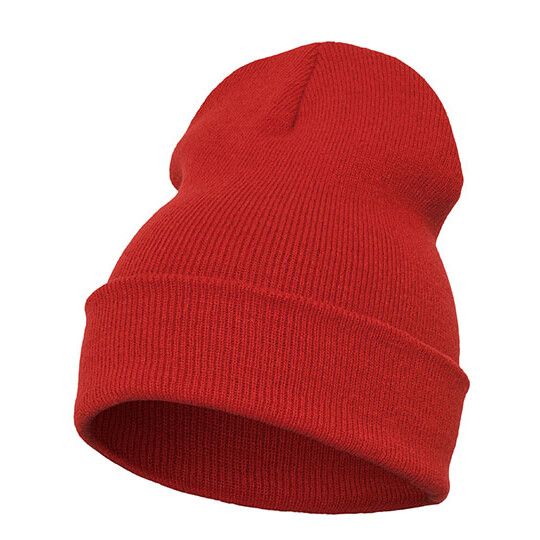 Heavyweight Long Beanie - red-127