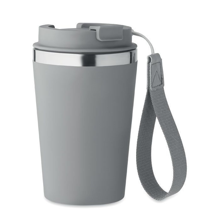 Doppelwandiger Trinkbecher 350 ml TOPAZ - steingrau-960