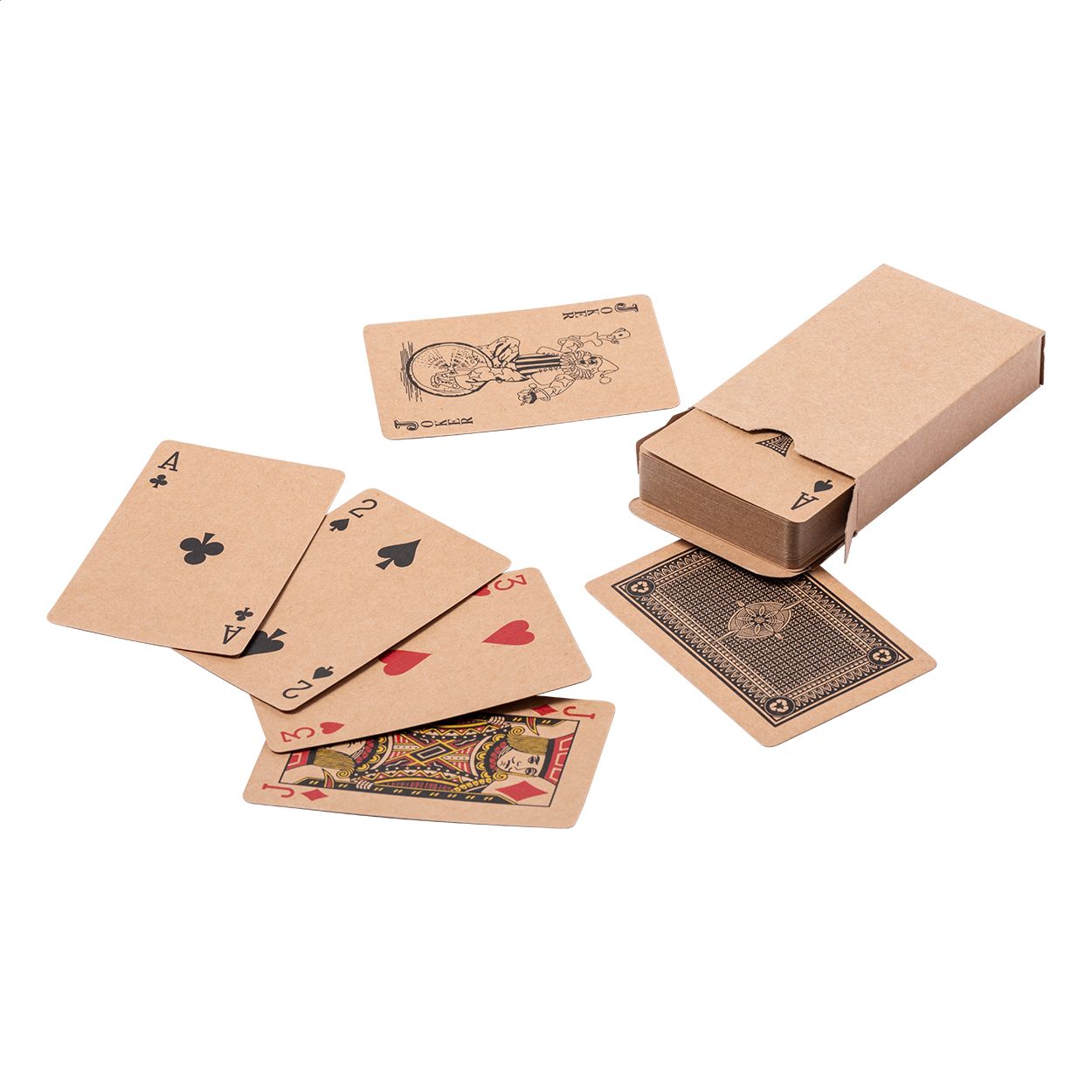 Spielkarten aus Recyclingpapier Trebol - natur-8