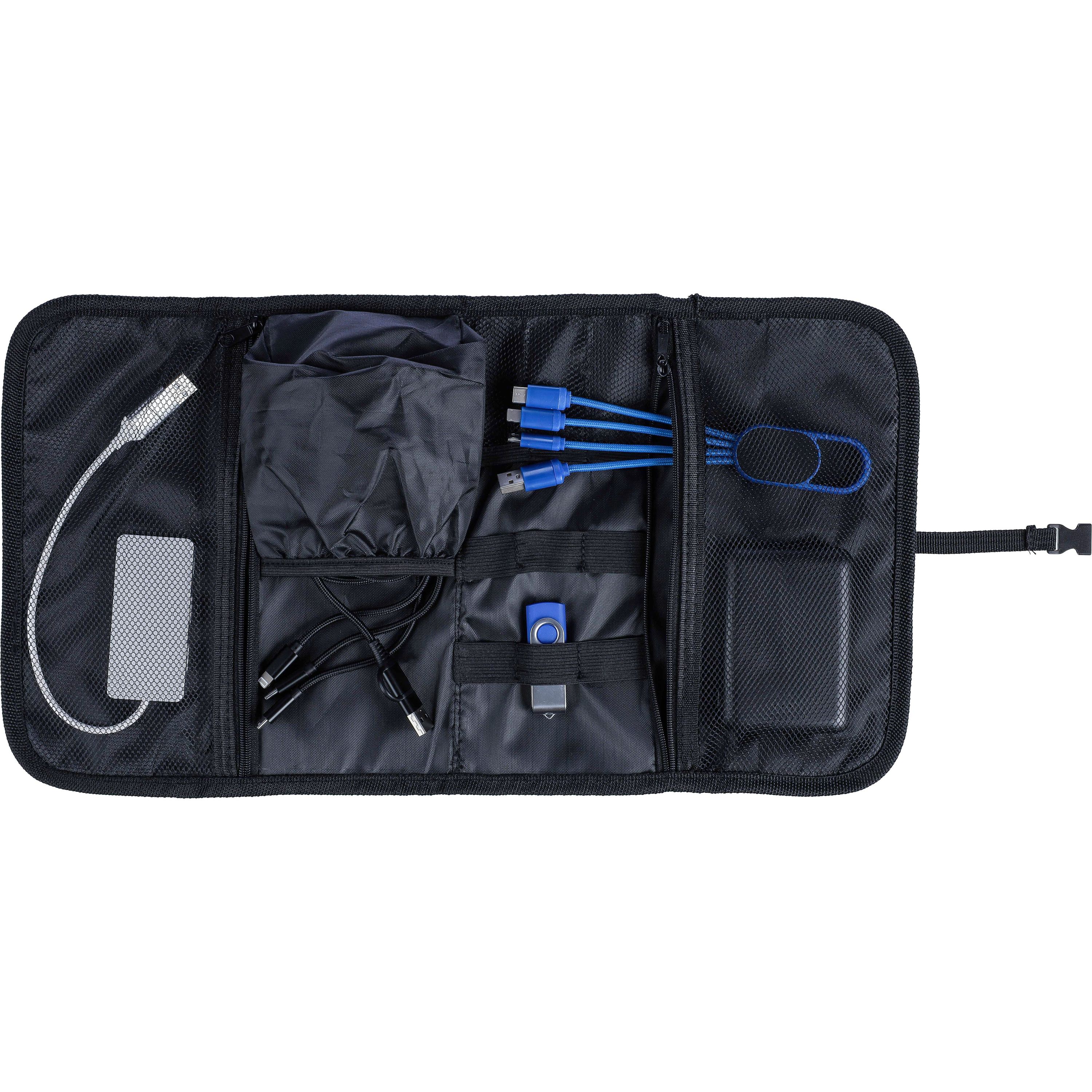 Rolltasche aus 1680D-Polyester Johnny - schwarz-541