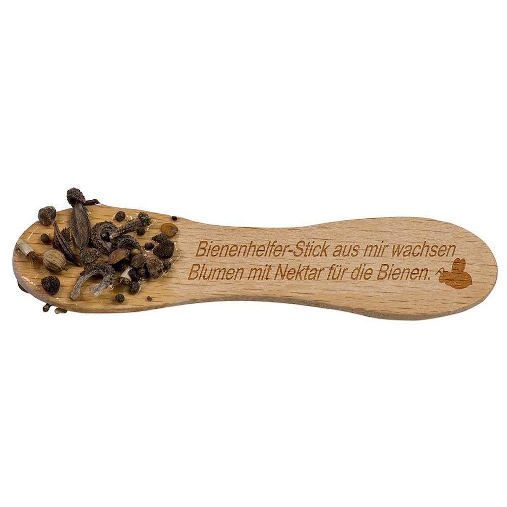Bienenhelfer-Stick mit Samen - zusätzlich mit eigener Lasergravur-730