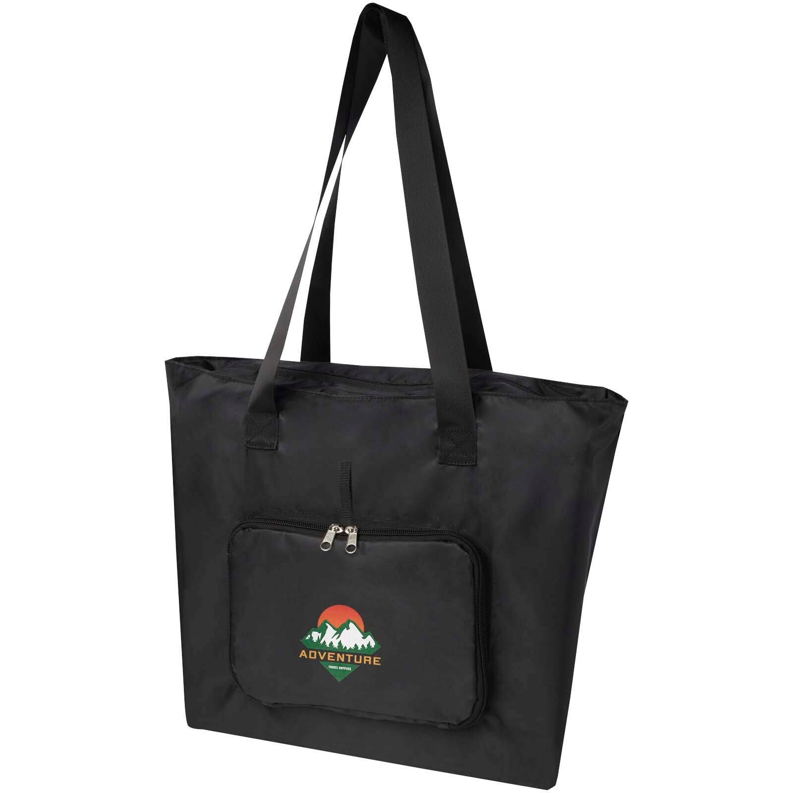 EcoFold faltbare RPET Tragetasche 16 L - schwarz-468